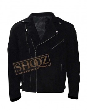 Baby Driver Jon Hamm Suede Jacket